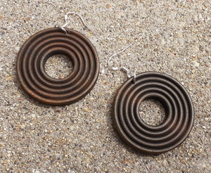 Minimalist Wooden Dangle Earrings Kargo Fresh
