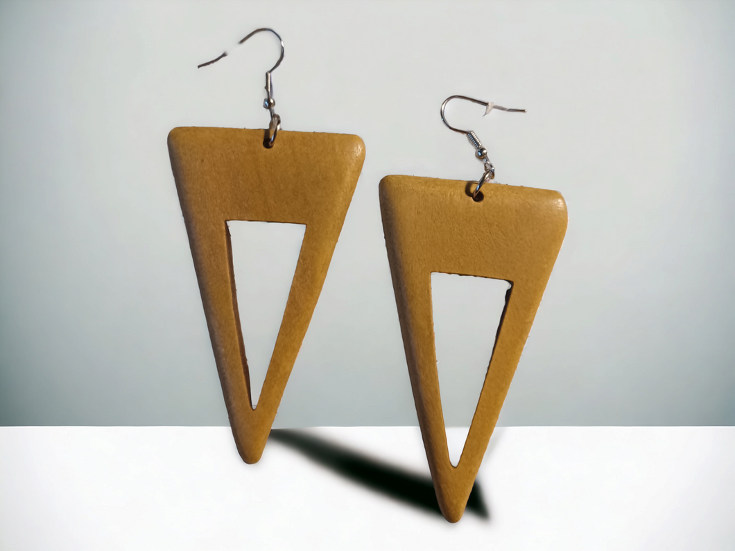 Minimalist Wooden Earrings Kargo Fresh