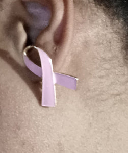 Minimalist awareness ribbon earrings Kargo Fresh