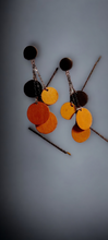 Load image into Gallery viewer, Minimalist design wood and chain dangle Earrings Kargo Fresh
