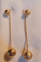 Load image into Gallery viewer, Minimalist gold ball dangle earrings Kargo Fresh
