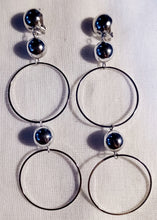 Load image into Gallery viewer, Minimalist silver metal Multi Hoop Clip On Earrings Kargo Fresh
