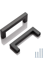 Load image into Gallery viewer, Modern Matte Black Cabinet Pulls 10 pcs Kargo Fresh
