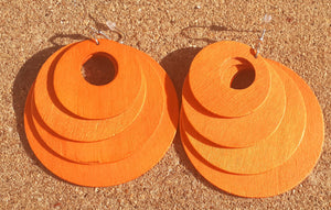 Multi layer wooden hoop Earrings Kargo Fresh