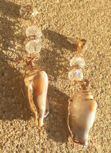 Natural abalone shell dangle Earrings Kargo Fresh