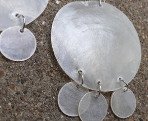 Natural abalone shell dangle Earrings Kargo Fresh