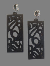 Load image into Gallery viewer, Natural wood Abstract Design Clip On Earrings Kargo Fresh
