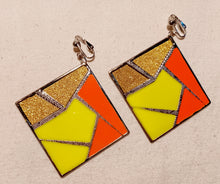 Load image into Gallery viewer, Neon Abstract design Clip On Earrings Kargo Fresh
