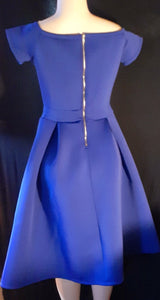 Neoprene Vintage Style Flare Dress Size Large Kargo Fresh