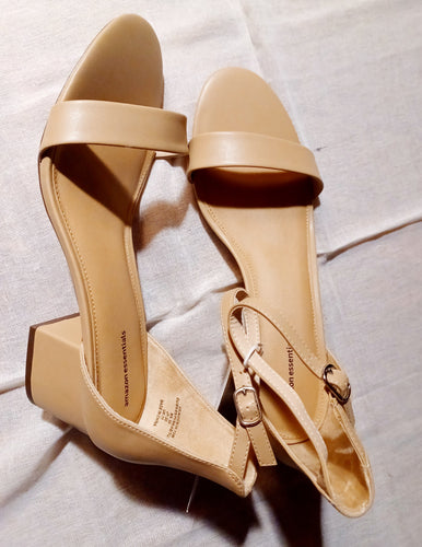 Nude Block Heels size 11 Kargo Fresh