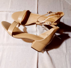 Nude Block Heels size 11 Kargo Fresh