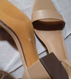 Nude Block Heels size 11 Kargo Fresh