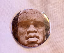 Load image into Gallery viewer, Olmec head Statement Pin Kargo Fresh
