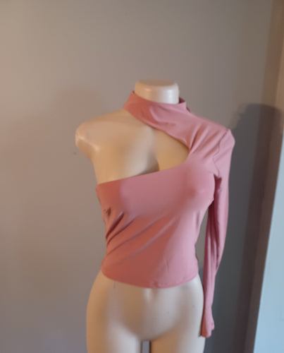 One shoulder crop top new small Kargo Fresh