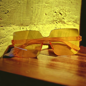 Orange square lense shades Kargo Fresh