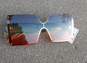 Oversized Square Ombre Lens Sunglasses New Kargo Fresh