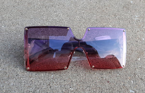 Oversized Square Ombre Lens Sunglasses New Kargo Fresh