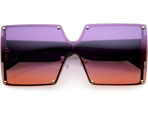 Oversized Square Ombre Lens Sunglasses New Kargo Fresh