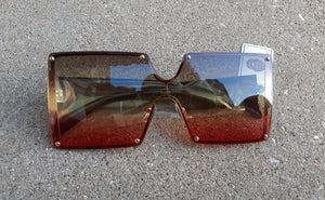 Oversized Square Ombre Lens Sunglasses New Kargo Fresh