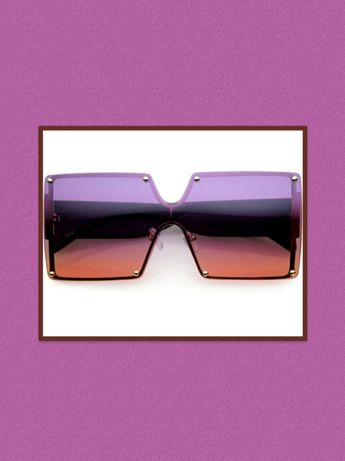 Oversized Square Ombre Lens Sunglasses New Kargo Fresh