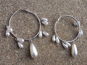 Pearl Chandelier Hoop Earrings Kargo Fresh