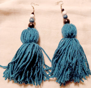 Philadelphia Eagles Themed Tassel Earrings Kargo Fresh