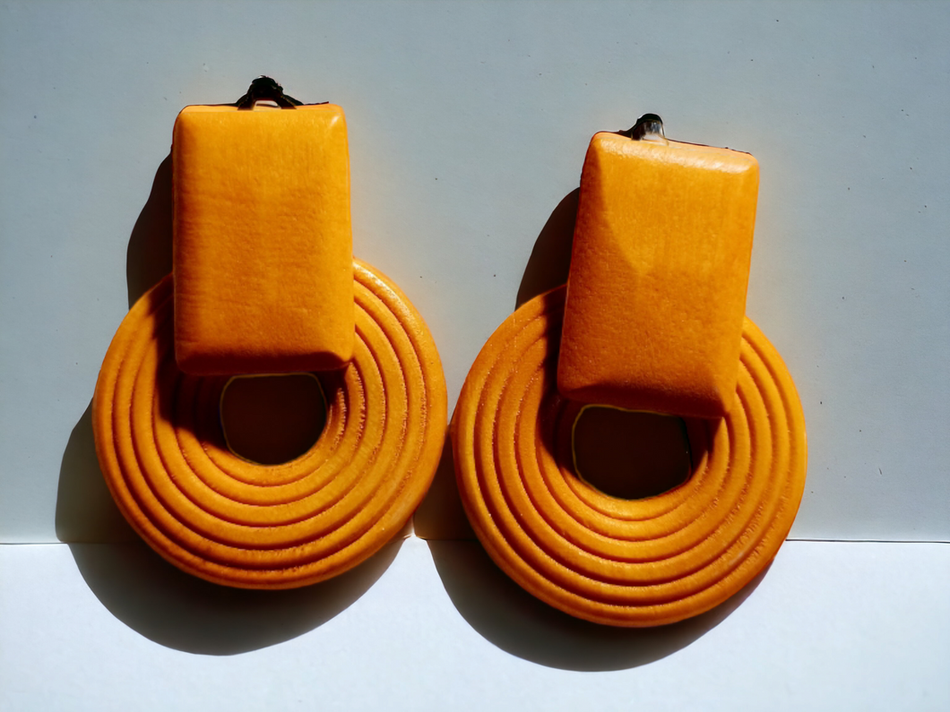 Clip on minimalist hoop earrings