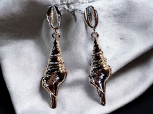 Load image into Gallery viewer, Boho silver metal dangle earrings
