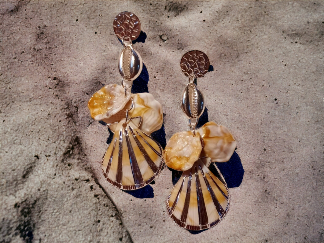 Acrylic Sea Shell Earrings