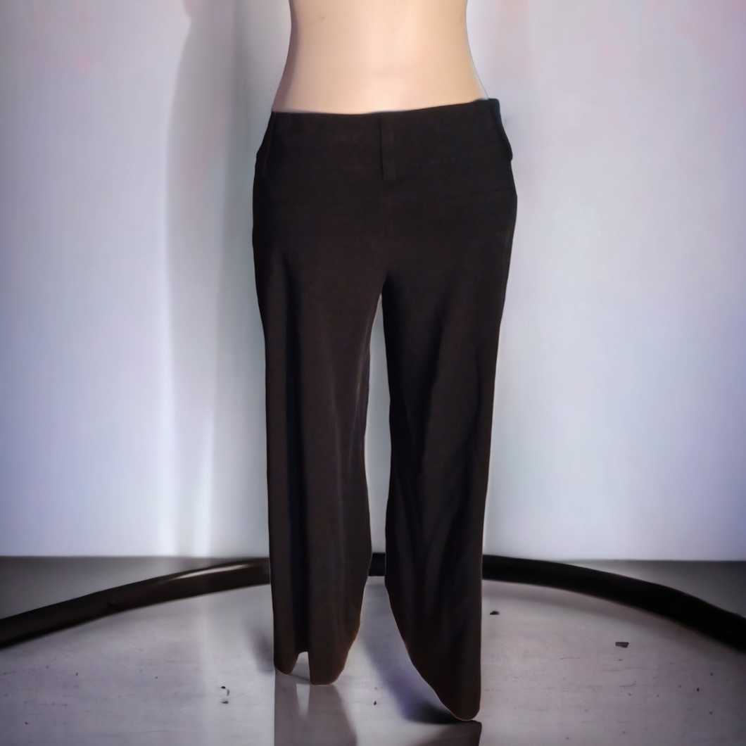 Alice + Olivia black Towork wide leg black pants 6