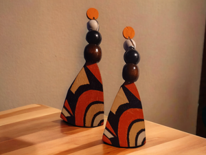Handmade boho clip in earrings