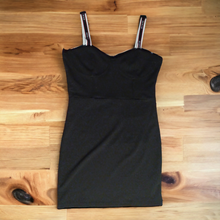 Load image into Gallery viewer, Guess Black Spandex Y2k Inspired Dress LARGE
