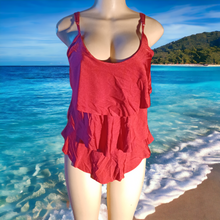 Load image into Gallery viewer, Ruffle front swimsuit L
