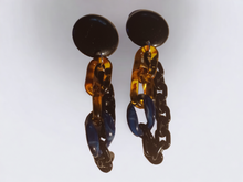 Load image into Gallery viewer, Handmade Avant garde Acrylic Chain Clip On earrings
