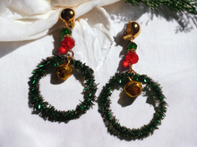 Load image into Gallery viewer, Clip on Christmas themed earrings
