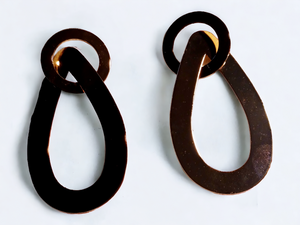 Large gold doorknocker hoops