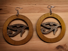 Load image into Gallery viewer, Clip on eye of horus earrings
