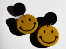 Load image into Gallery viewer, Acrylic Pop Art Smiley Face Earrings
