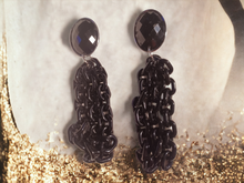 Load image into Gallery viewer, Mixed Media Handmade Acrylic Chain Clip on Earrings
