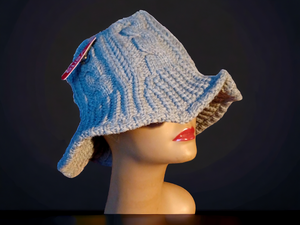 Sweater knit bucket Hat New