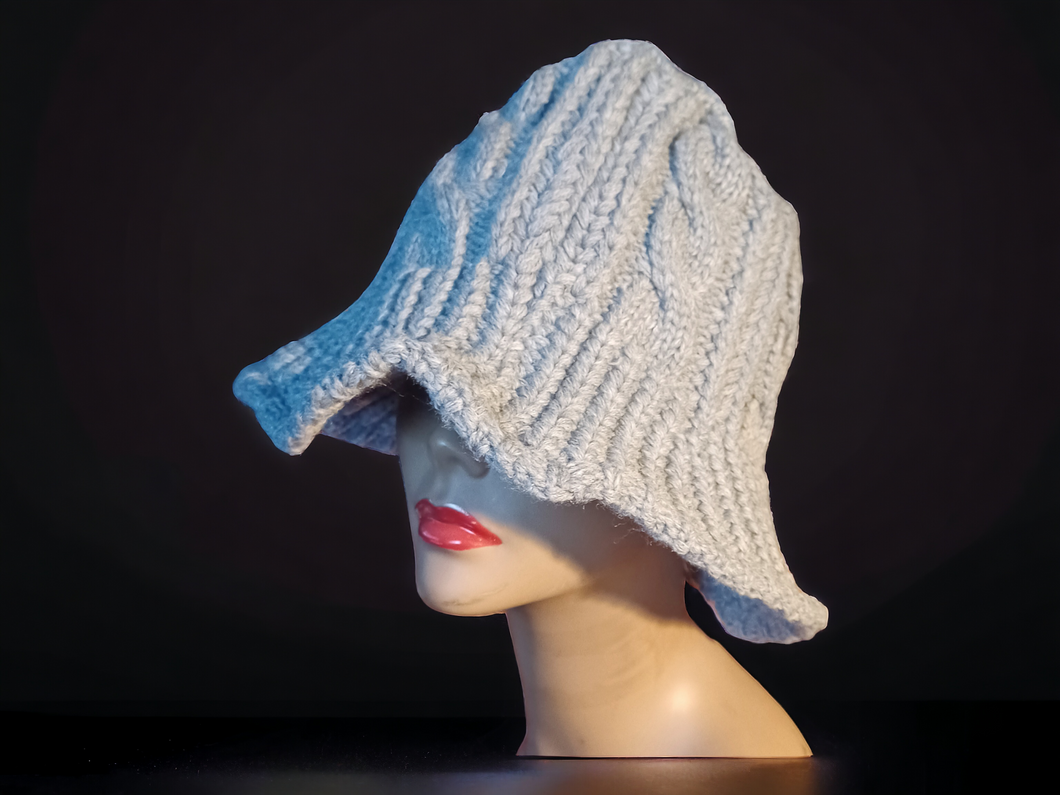 Sweater knit bucket Hat New