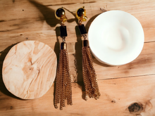 Load image into Gallery viewer, Handmade gold Metal chain clip ons
