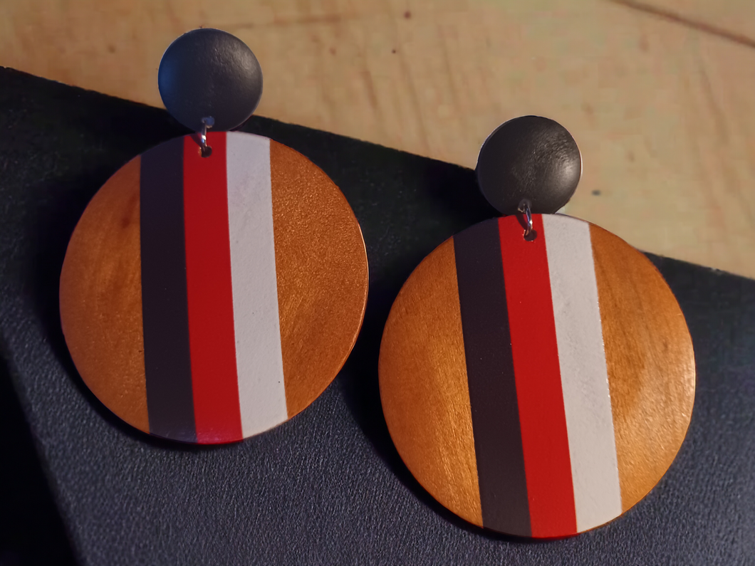 Handmade boho clip on earrings