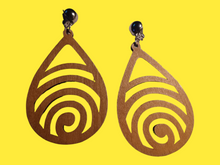 Load image into Gallery viewer, Abstract boho design Clip on earrings
