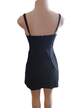 Load image into Gallery viewer, Nbd Black knit mini dress Small
