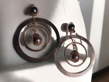 Load image into Gallery viewer, Vintage Patina Metal Multi Hoop Clip On earrings
