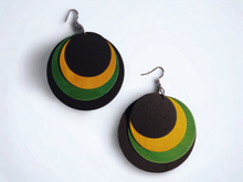 Load image into Gallery viewer, Wooden Multi Disc Earrings
