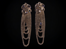 Load image into Gallery viewer, Large Glam Rhinestone chandelier earrings
