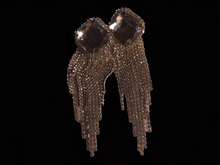 Load image into Gallery viewer, Runway rhinestone dangle clip on earrings
