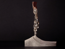 Load image into Gallery viewer, Runway rhinestone dangle clip on earrings
